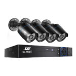 CCTV Security System 4CH DVR 4 Cameras 1080p by Ul Tech