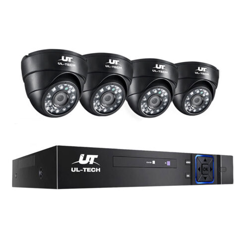 CCTV Security System 4CH DVR 4 Cameras 1080p by Ul Tech