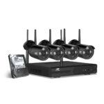 Wireless CCTV Security System 8CH NVR 3MP 4 Bullet Cameras 1TB by Ul Tech