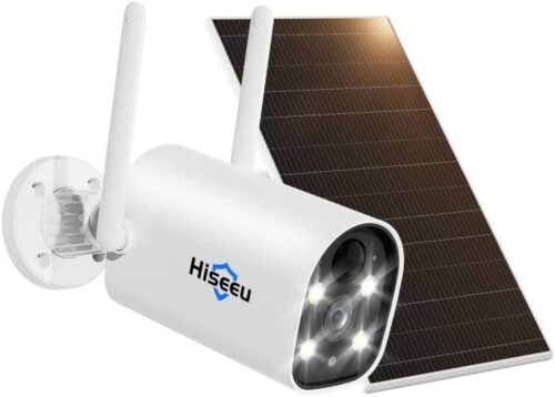 C40 Indoor/Outdoor WiFi Battery Camera With Solar Panel by Hiseeu